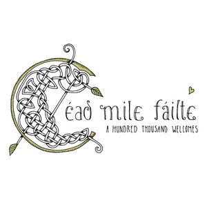 Cartes de notes vierges - Cead Mile Failte (Bienvenue)