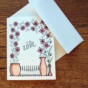 To My Love Card - Flower Arbor