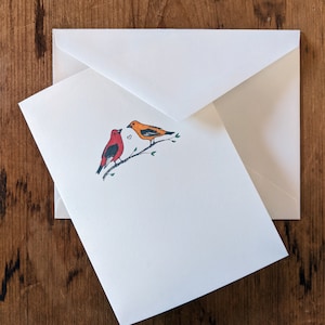 Blanko-Notizkarten – Scarlet Tanagers