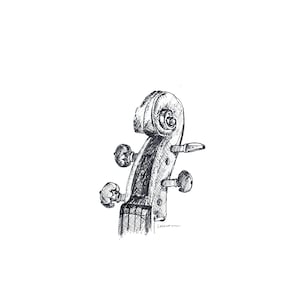 Violin Scroll - Print