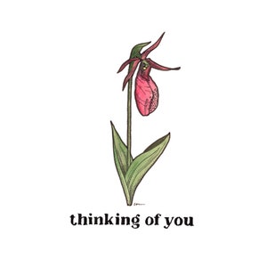 Biglietto "Pensando a te" - Lady's Slipper