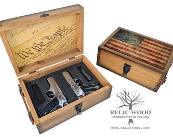 US Flag & Constitution Pistol Case