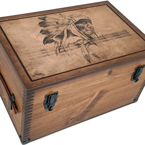 American Indian Chief Keepsake Box