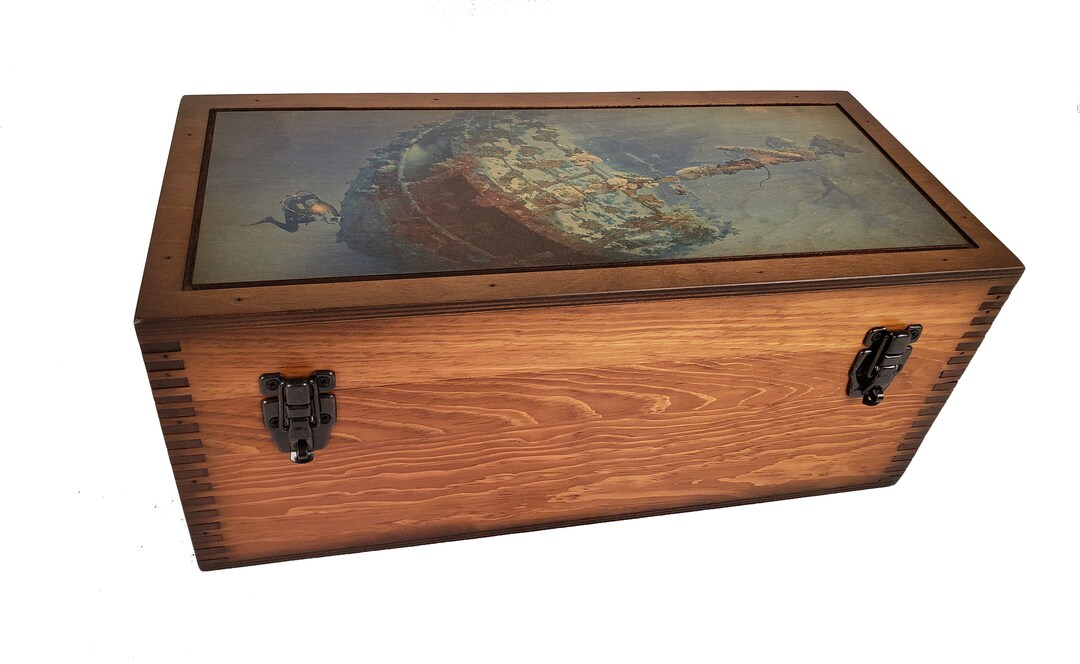Diver's Shipwreck Treasure Chest Storage Box Etsy