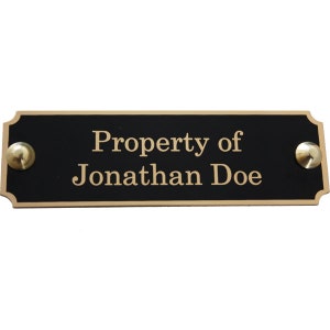 Brass Nameplate