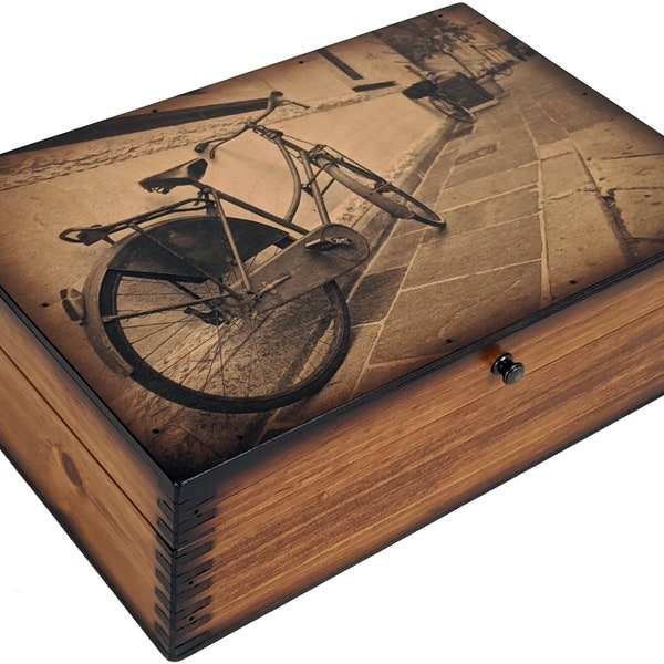 Bicycle Wooden Box Etsy
