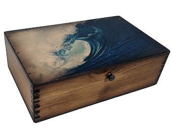 Blue Ocean Wave Medium Box