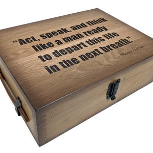 Limited Edition “Act, Speak, Think” White Oak Box