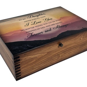 Caja de recuerdos "hija te amo"