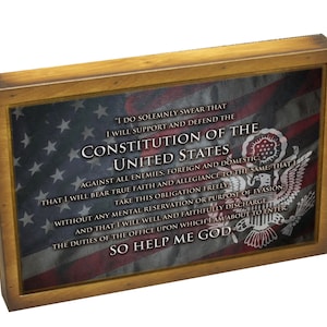 Military Oath of Office Framed Wall Art
