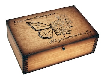 Floral Butterfly Memory Box