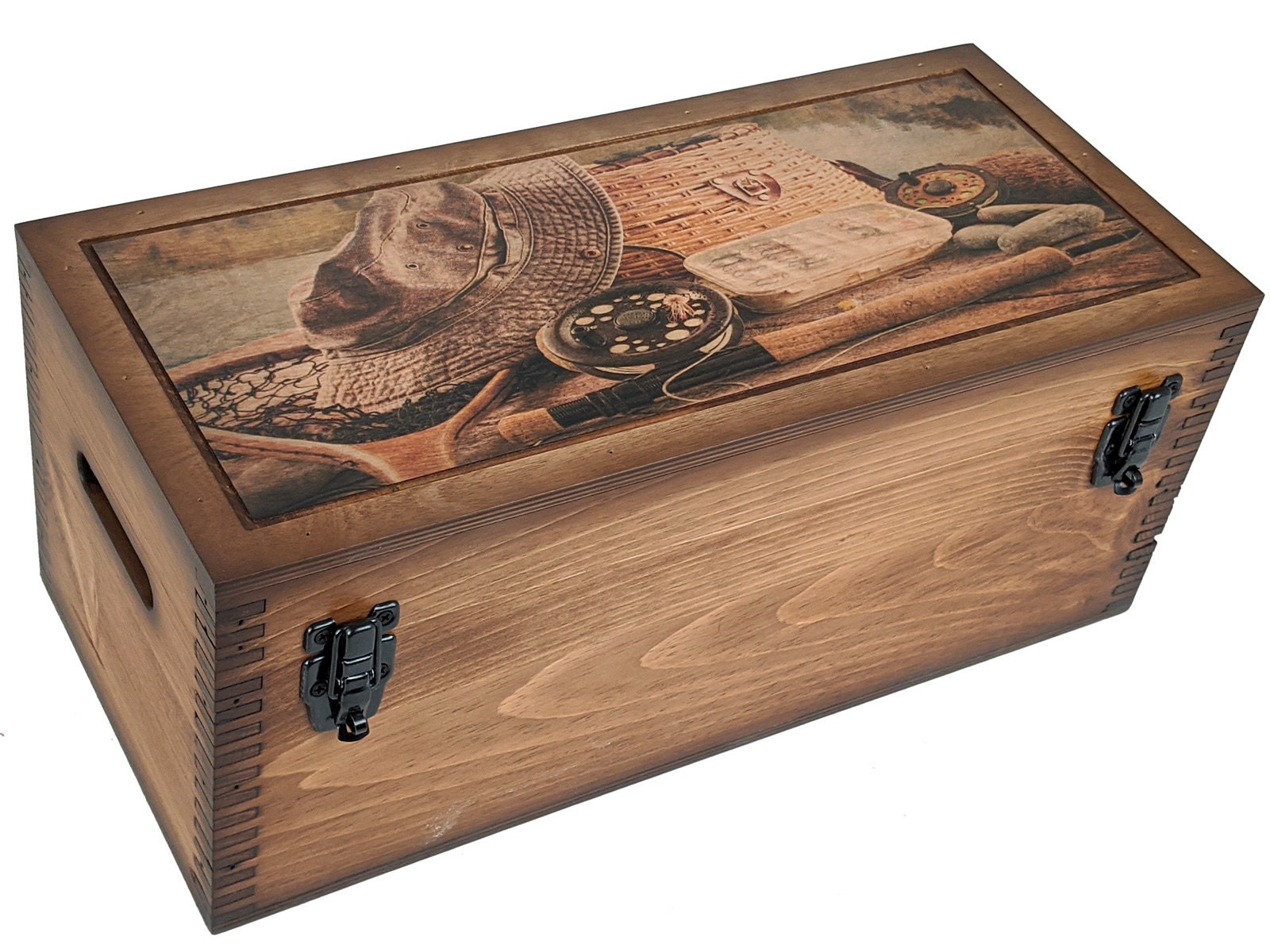 Armoire De Rangement Vintage Pour La Pêche à La Mouche