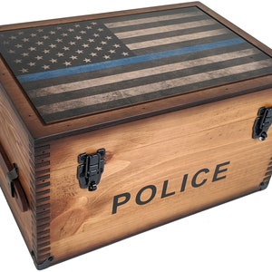 Police Thin Blue Line Keepsake Box