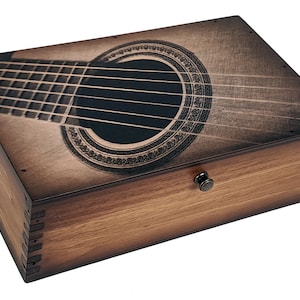 Acoustic Guitar Medium Wooden Box