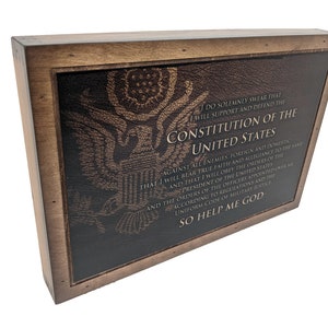 Military Oath of Enlistment Wall Art