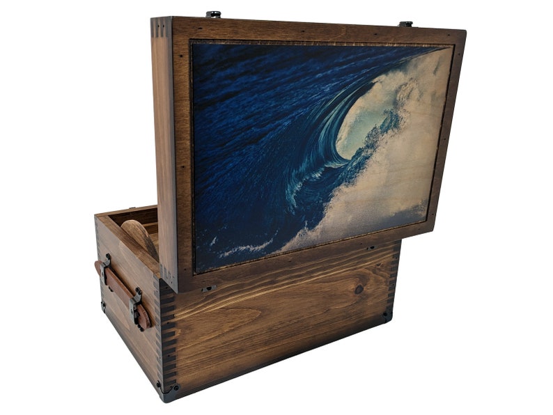 Ocean Frame Box Blue Ocean Wave Keepsake Box - Etsy