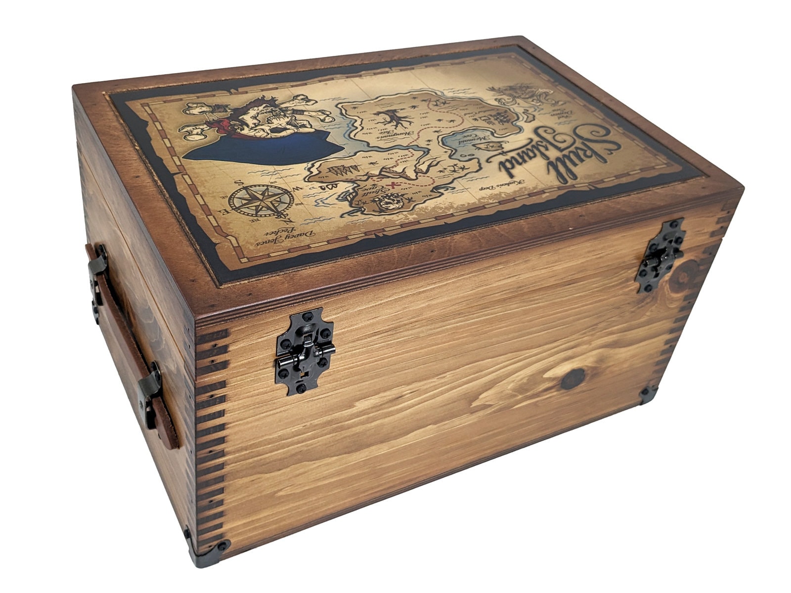 Skull Island Pirate Treasure Chest Keepsake Box - Etsy