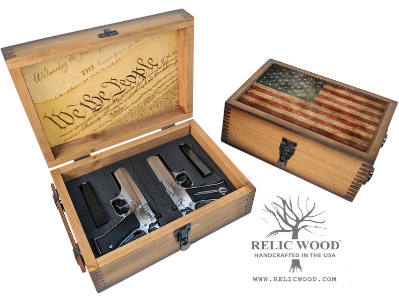 US Flag & Constitution Pistol Case image 3
