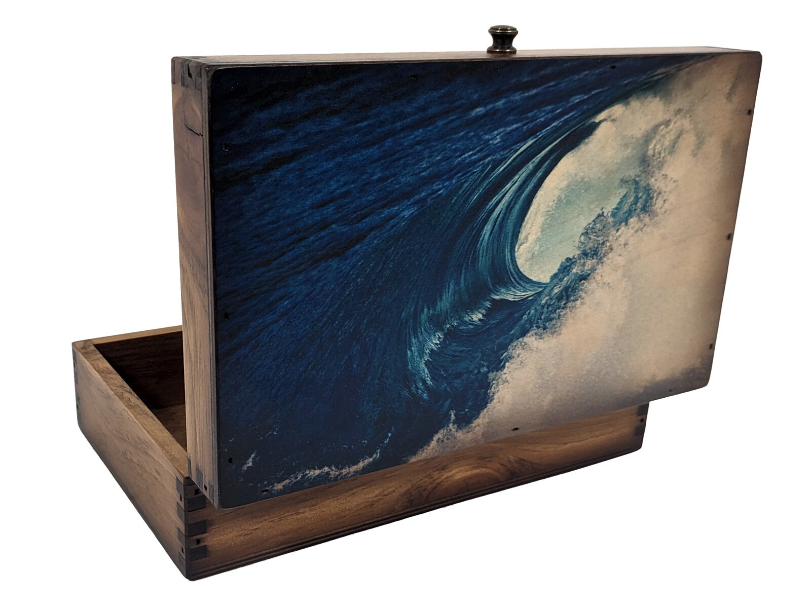 Ocean The Rive Box Blue Ocean Wave Medium Box - Etsy