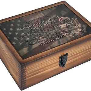 Military Oath of Office Challenge Coin Display Case