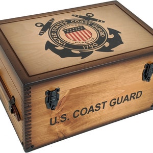 Coast Guard Keepsake Footlocker