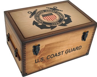 Coast Guard Keepsake Footlocker