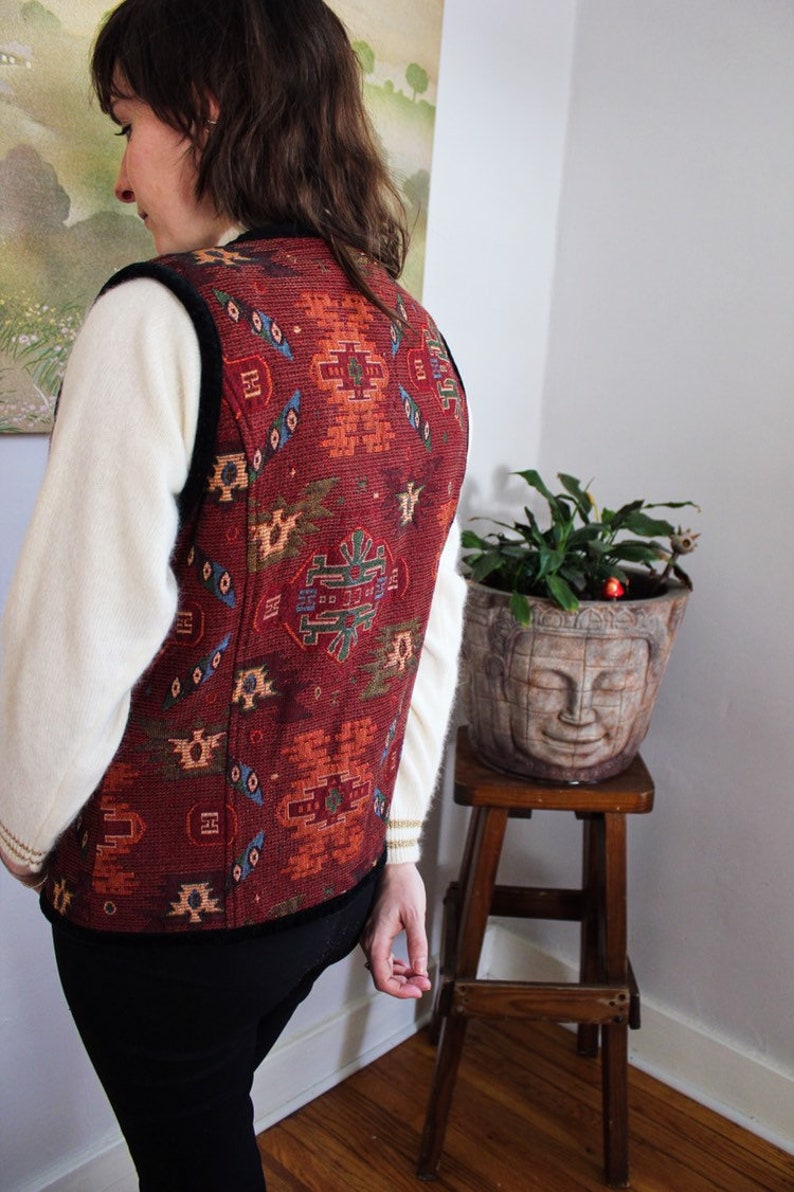 Navajo Southwestern Stonebridge Button-up Vest