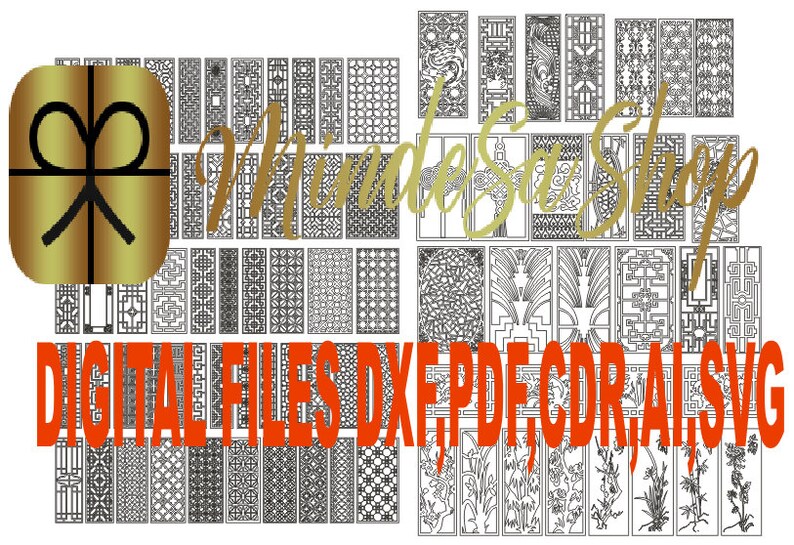 laser svg dxf plan Laser cut file pdf cdr ai svg dxf vector plans laser pattern 340+ Vector design bundle laser cut template
