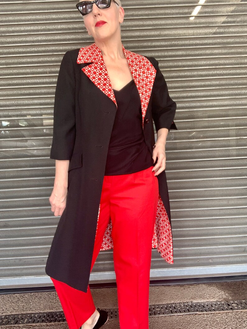 fitted duster coat