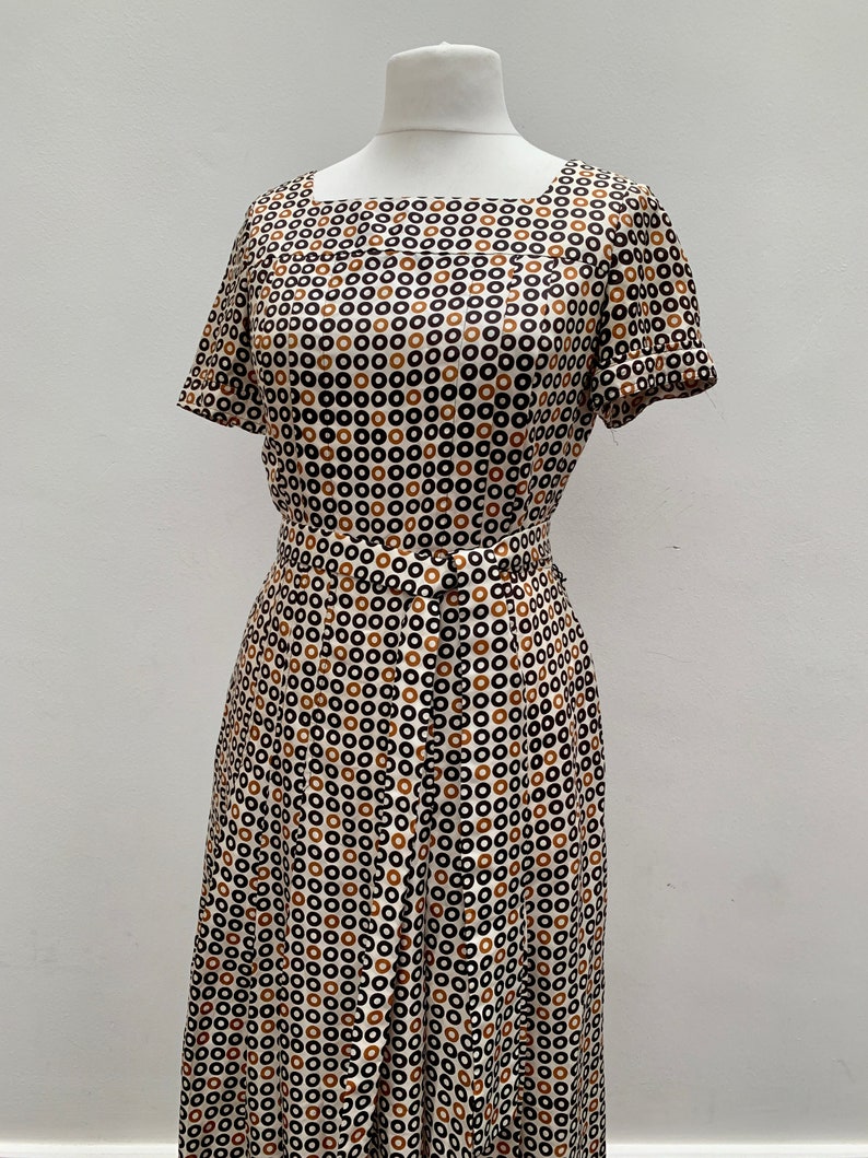 US10 UK12 Vintage midi length dress with matching duster coat US8 UK14
