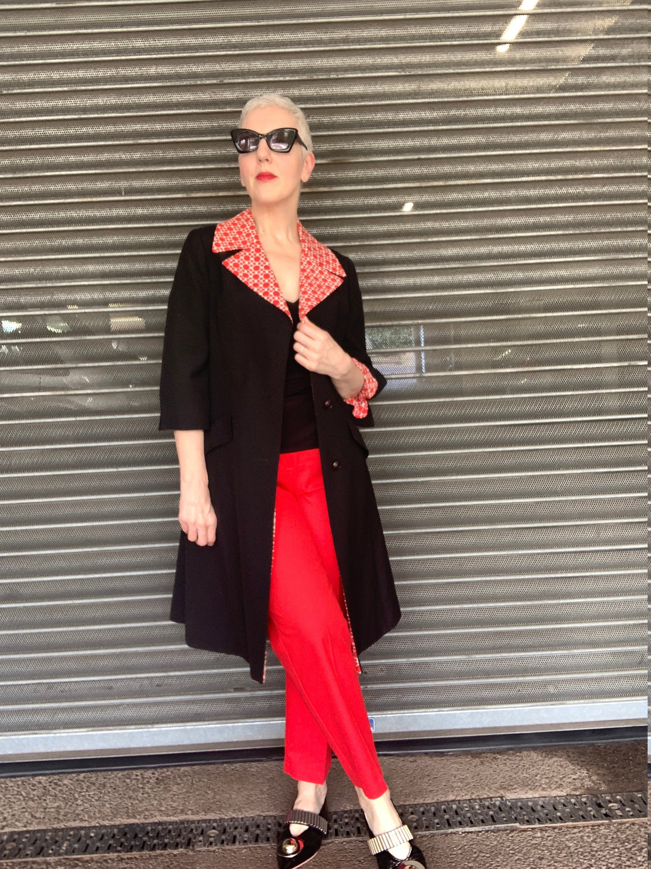 fitted duster coat