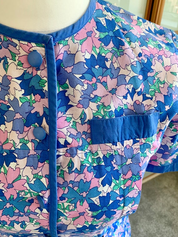 Vintage 80's Marion Donaldson floral cotton dress