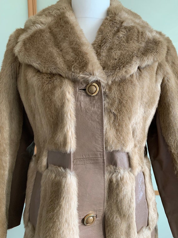 Vintage 1970's fake fur jacket