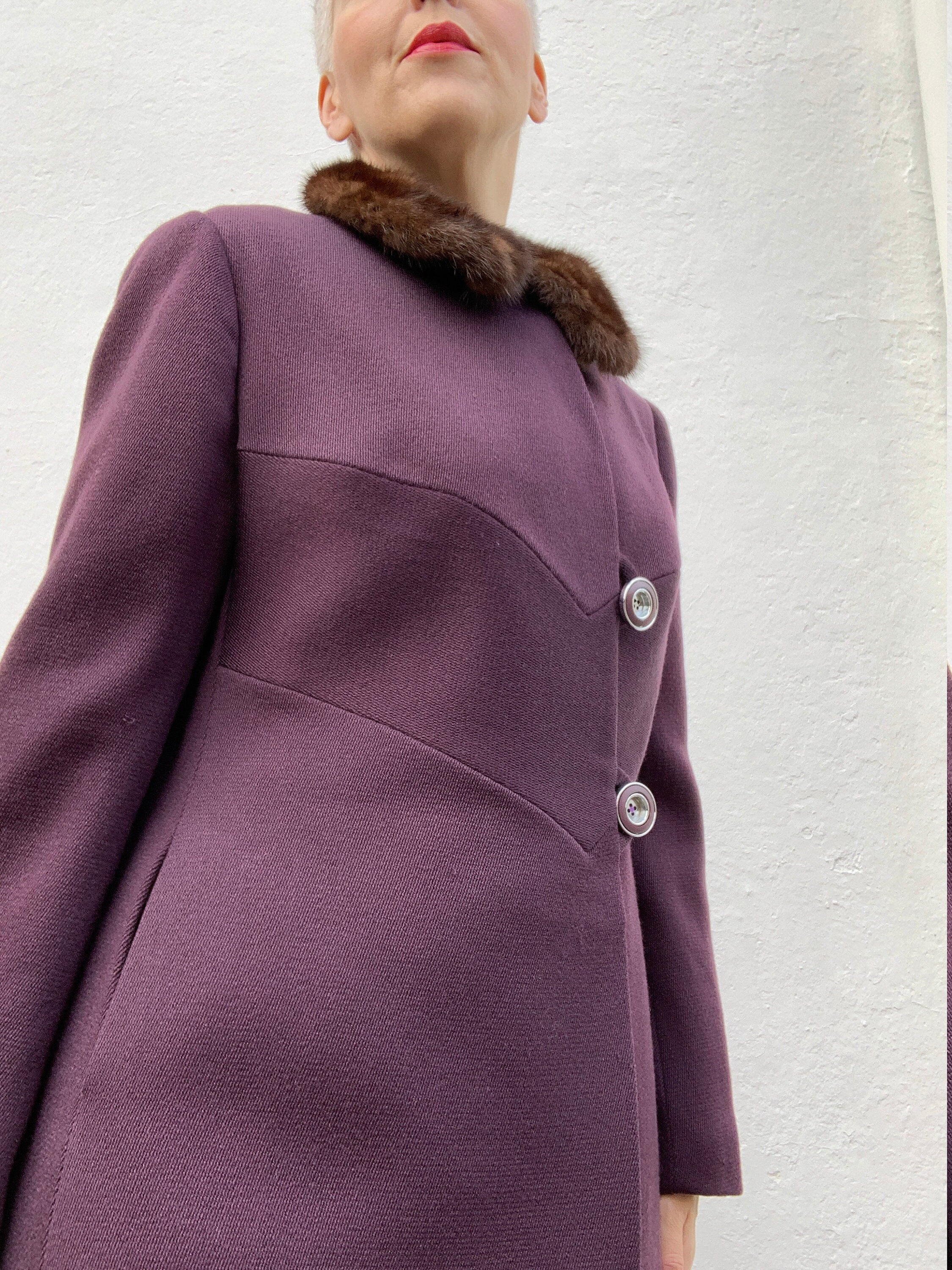 Lavender Coat Cashmere Coat Women Lilac Violet Woman Coat -  Norway