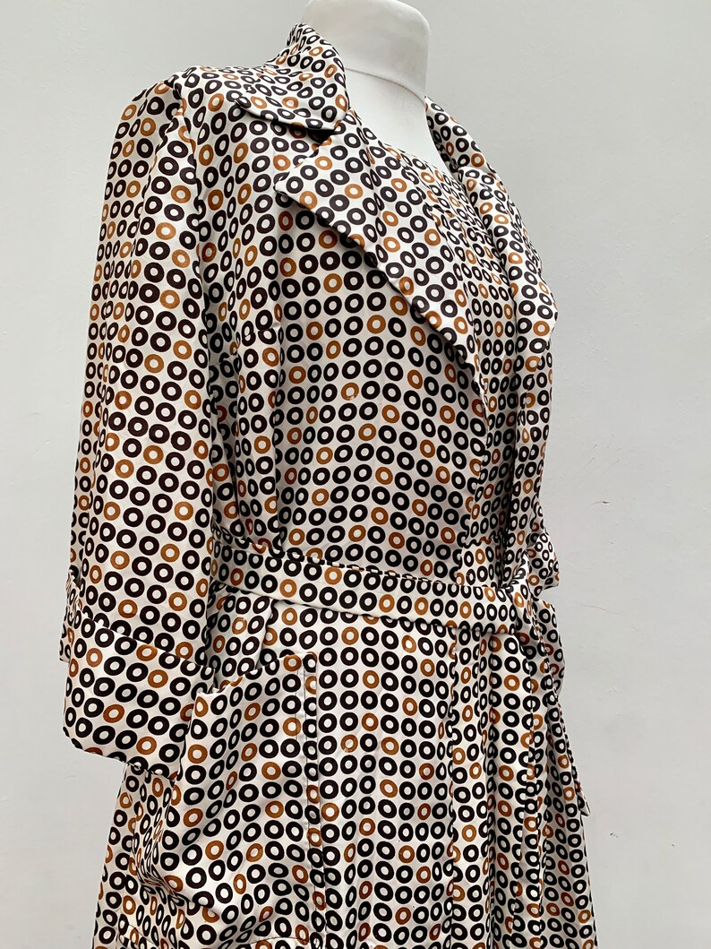 US10 UK12 Vintage midi length dress with matching duster coat US8 UK14