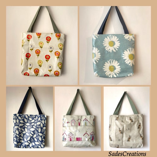 Oilcloth Tote Bags With Zip. New Designs Etsy