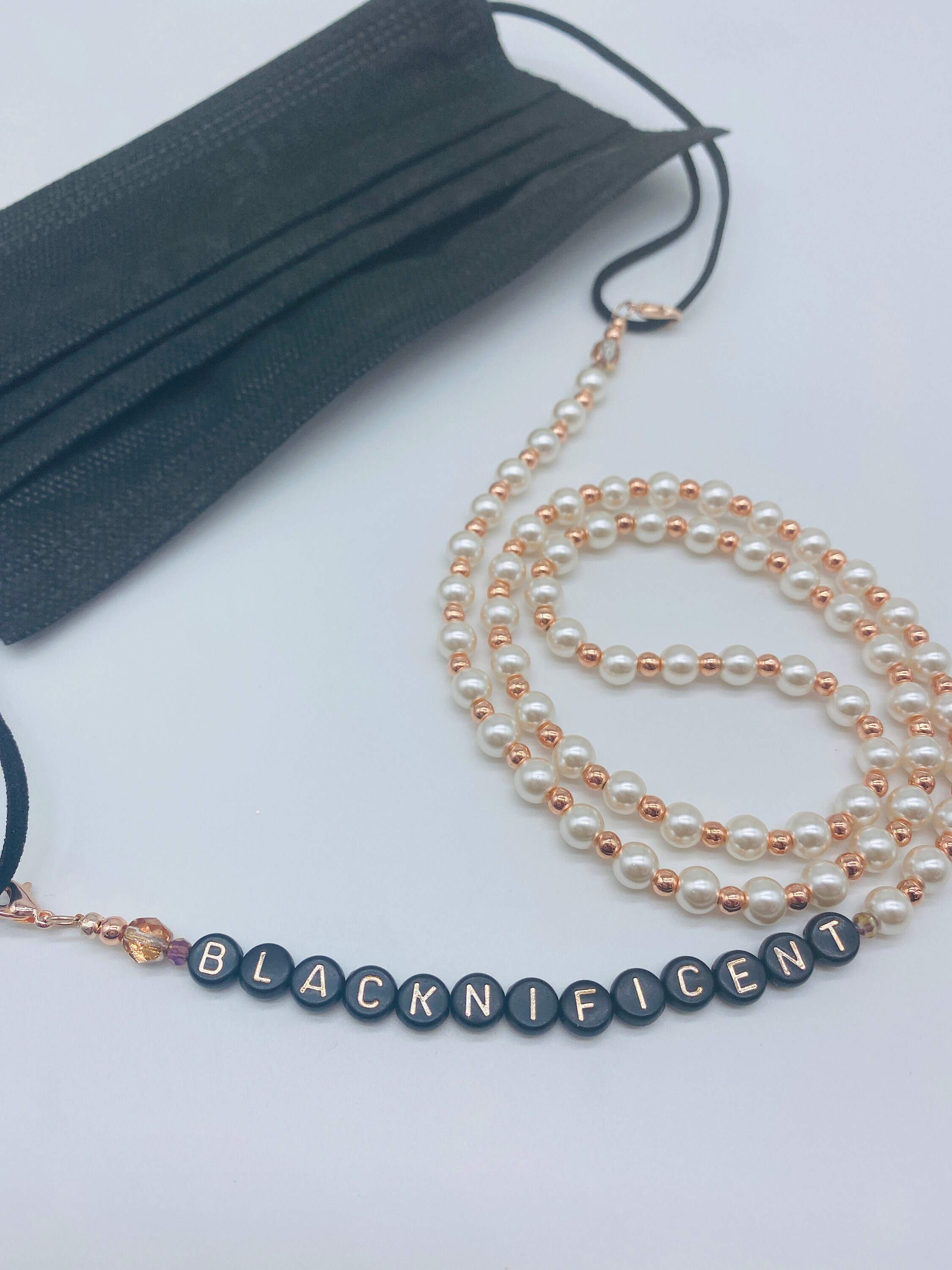 Handmade Beaded Mask Chain Face Mask Chain Dainty Mask Etsy UK