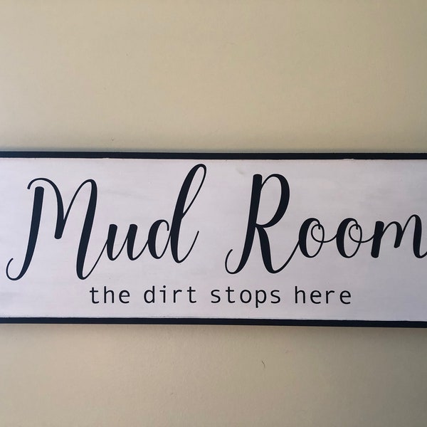 Panneau en bois de salle de la boue