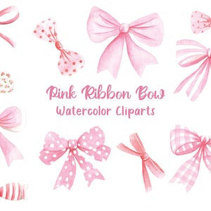 Bow PNG, Pink Bow Clipart, Digital Download 