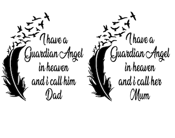 Download Dad in heaven svg | Etsy