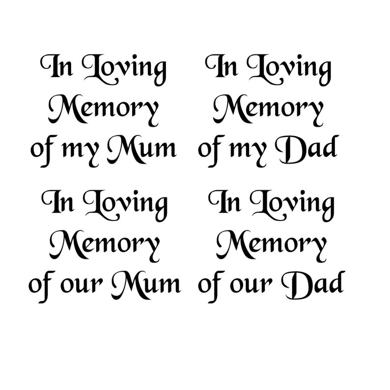 Download In loving memory SVG CUT FILES my mum our mum my dad our ...