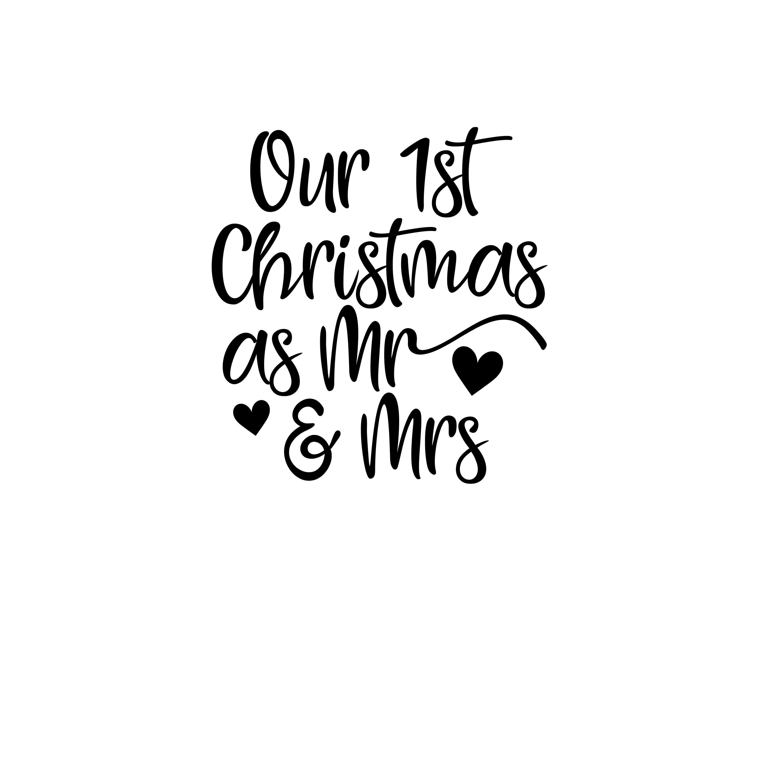 Our St Christmas As Mr Mrs Svg Cut File Svg Only Etsy