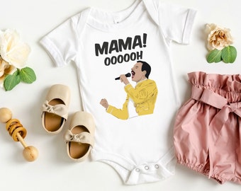 Born Cool Baby Freddie Mercury Toddler Shirt