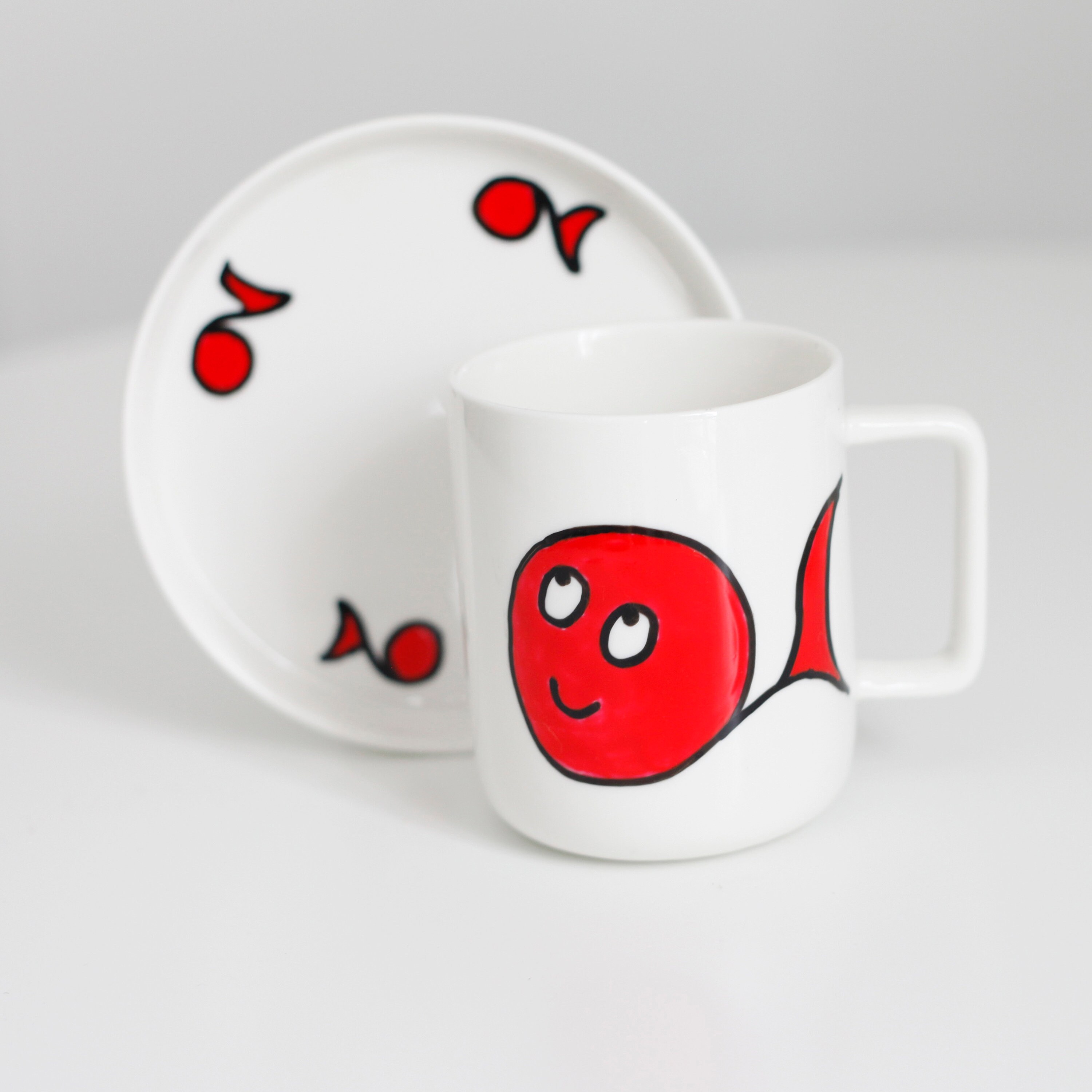 Mug et Soucoupe - Poisson