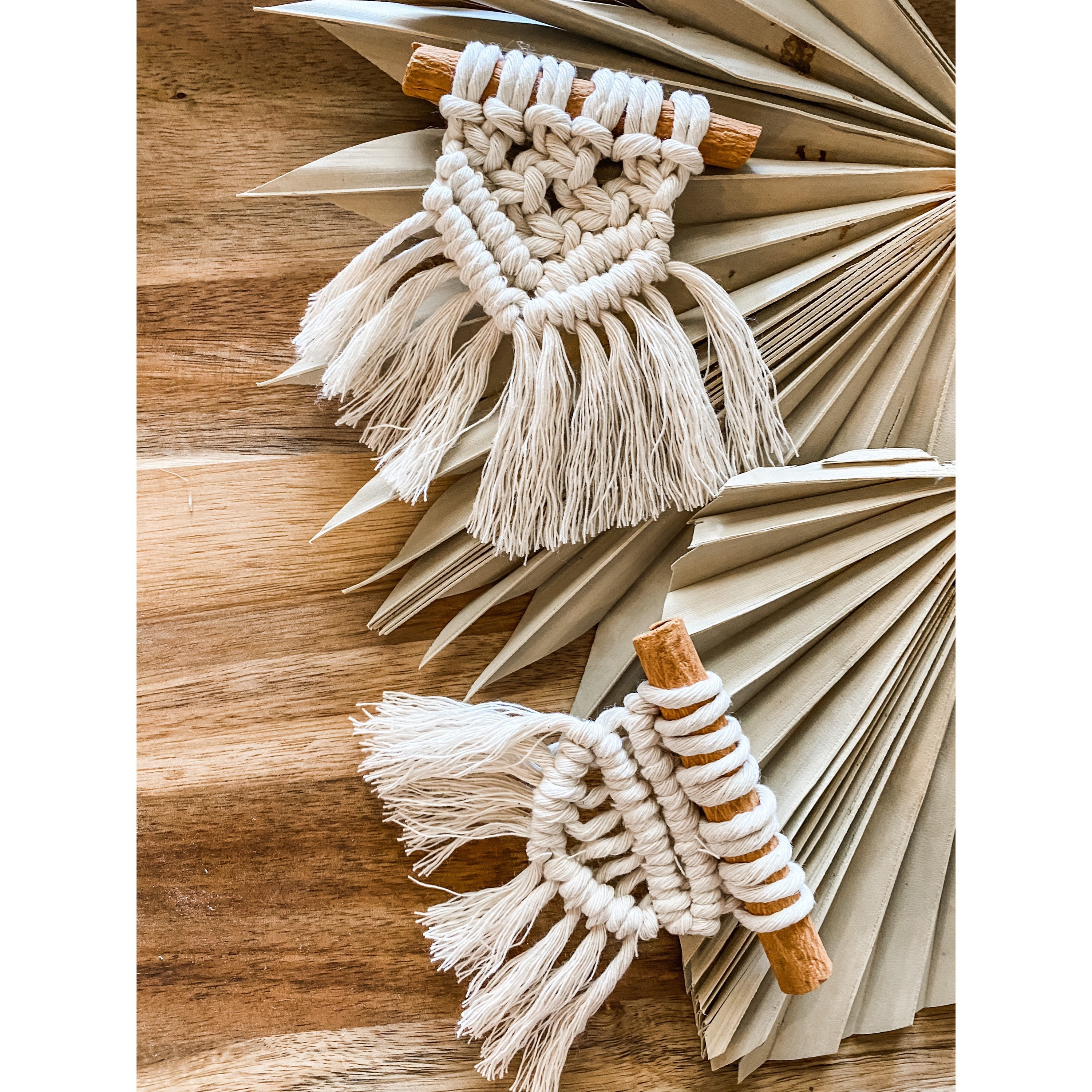 Macrame car air freshener Etsy