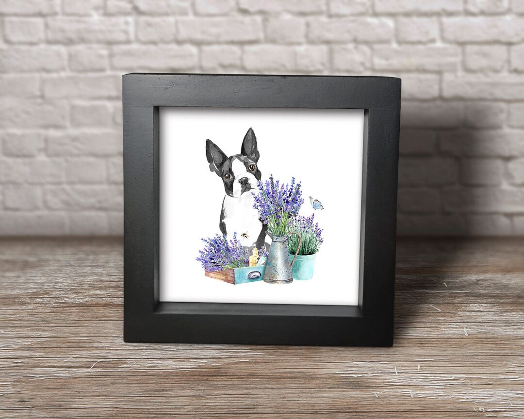 Small Wood Sign, Boston Terrier Sign, Dog Sign, Small Dog Sign, Small