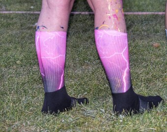 Pink Lightning Socks