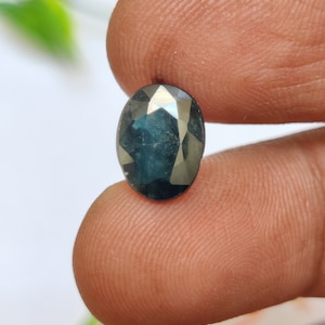 Natural Australian Greenish Blue Sapphire Gemstone, Loose Sapphire Gemstone, Faceted Green Sapphire Gems, 11×8.4×4.2 mm, 4.25 Carats