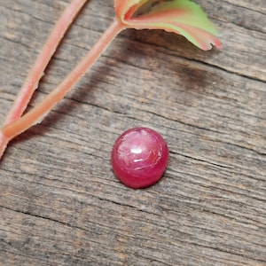 Natuurlijke oude Birmaanse robijn cabochon, onbehandelde rode Birma robijn edelsteen, Myanmar robijn edelstenen, oude mijn robijn cabochon, 5,7 x 4,5 mm, 1,80 karaat