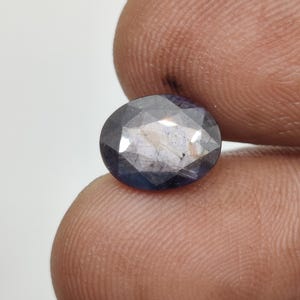Silversheen  Sapphire Gemstone, Natural Purple Sapphire Loose Gemstone, Shimmering  Sapphire, 10x8x4 mm, 3.25 Carats